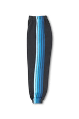 KID'S 5 STRIPE SWEATPANTS - CHARCOAL // BLUE