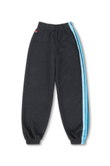 KID'S 5 STRIPE SWEATPANTS - CHARCOAL // BLUE