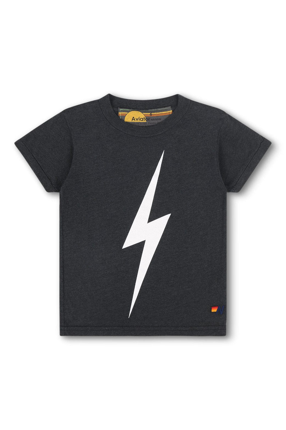KID'S BOLT TEE - CHARCOAL