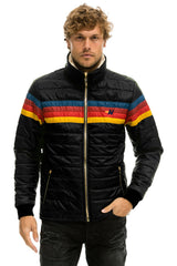 4 STRIPE JACKET - BLACK