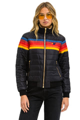 5 STRIPE JACKET - BLACK