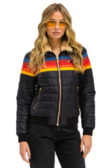 5 STRIPE JACKET - BLACK