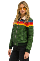 5 STRIPE JACKET - GARDEN GREEN