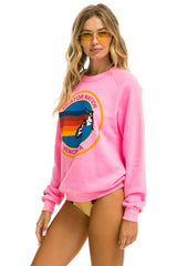 AVIATOR NATION SWEATSHIRT - NEON PINK