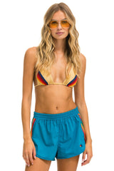 WOMEN'S 5 STRIPE FLEX BOARD SHORTS - ANTIGUA // RAINBOW