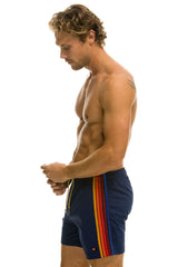 MEN'S 5 STRIPE FLEX SHORTS - NAVY