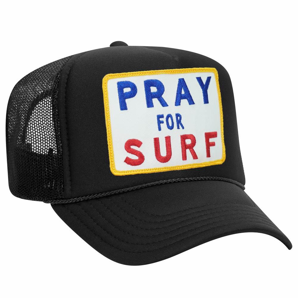 PRAY FOR SURF VINTAGE TRUCKER HAT