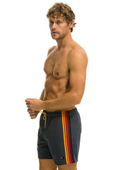 MEN'S 5 STRIPE FLEX SHORTS - TITANIUM