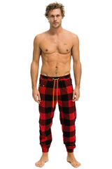 UNISEX PLAID LODGE PANT - BUFFALO PLAID