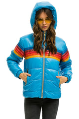 5 STRIPE TREKKER JACKET - GLOSSY OCEAN