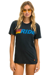 RIDE LOGO TEE - CHARCOAL