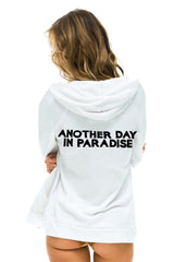 ANOTHER DAY IN PARADISE HOODIE - WHTE