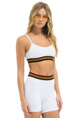 LOGO ADJUSTABLE BRALETTE - WHITE