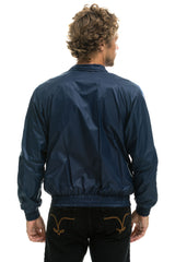 MEN'S 4 STRIPE WINDBREAKER - NAVY