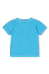 KID'S AVIATOR NATION TEE - NEON BLUE