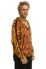 CLASSIC VELVET RELAXED ZIP HOODIE - TIGER