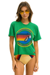 AVIATOR NATION NORTH SHORE BOYFRIEND TEE - KELLY GREEN