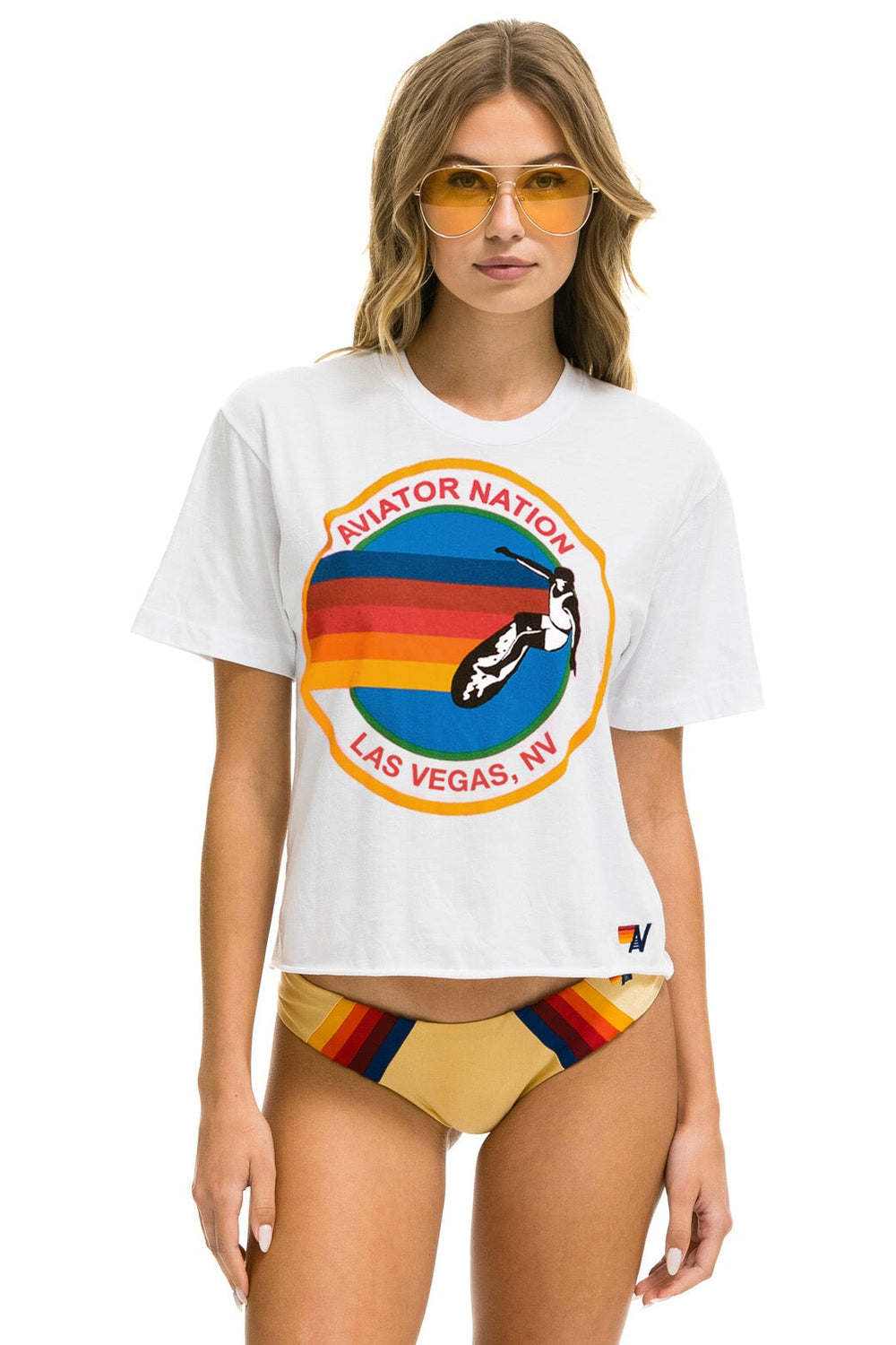 SIGNATURE LAS VEGAS BOYFRIEND TEE - WHITE