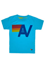 KID'S LOGO TEE - NEON BLUE