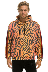 CLASSIC RELAXED PULLOVER HOODIE WITH ZIPPER POCKETS - TIGER