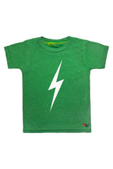 KID'S BOLT TEE - KELLY GREEN