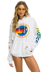 AVIATOR NATION RELAXED PULLOVER HOODIE - WHITE