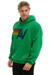 LOGO PULLOVER RELAXED HOODIE - KELLY GREEN