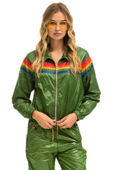 5 STRIPE - WINDBREAKER GARDEN GREEN GLOSSY