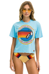 AVIATOR NATION HAMPTONS BOYFRIEND TEE - SKY
