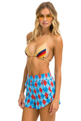 DIAMOND REPEAT LOUNGER SHORTS - SKY