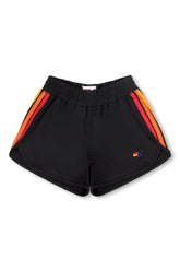 5 STRIPE KIDS FLEX JOGGER SHORT - BLACK