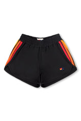 5 STRIPE KIDS FLEX JOGGER SHORT - BLACK
