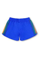 5 STRIPE KIDS FLEX JOGGER SHORT - PARROT