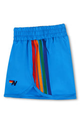 5 STRIPE KIDS FLEX JOGGER SHORT - NEON BLUE