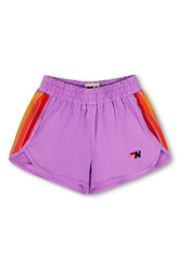 5 STRIPE KIDS FLEX JOGGER SHORT - NEON PURPLE