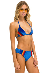 5 STRIPE VELVET SCRUNCH BIKINI BOTTOM - ANTIGUA