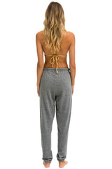 BOLT HEART SWEATPANTS - HEATHER GREY