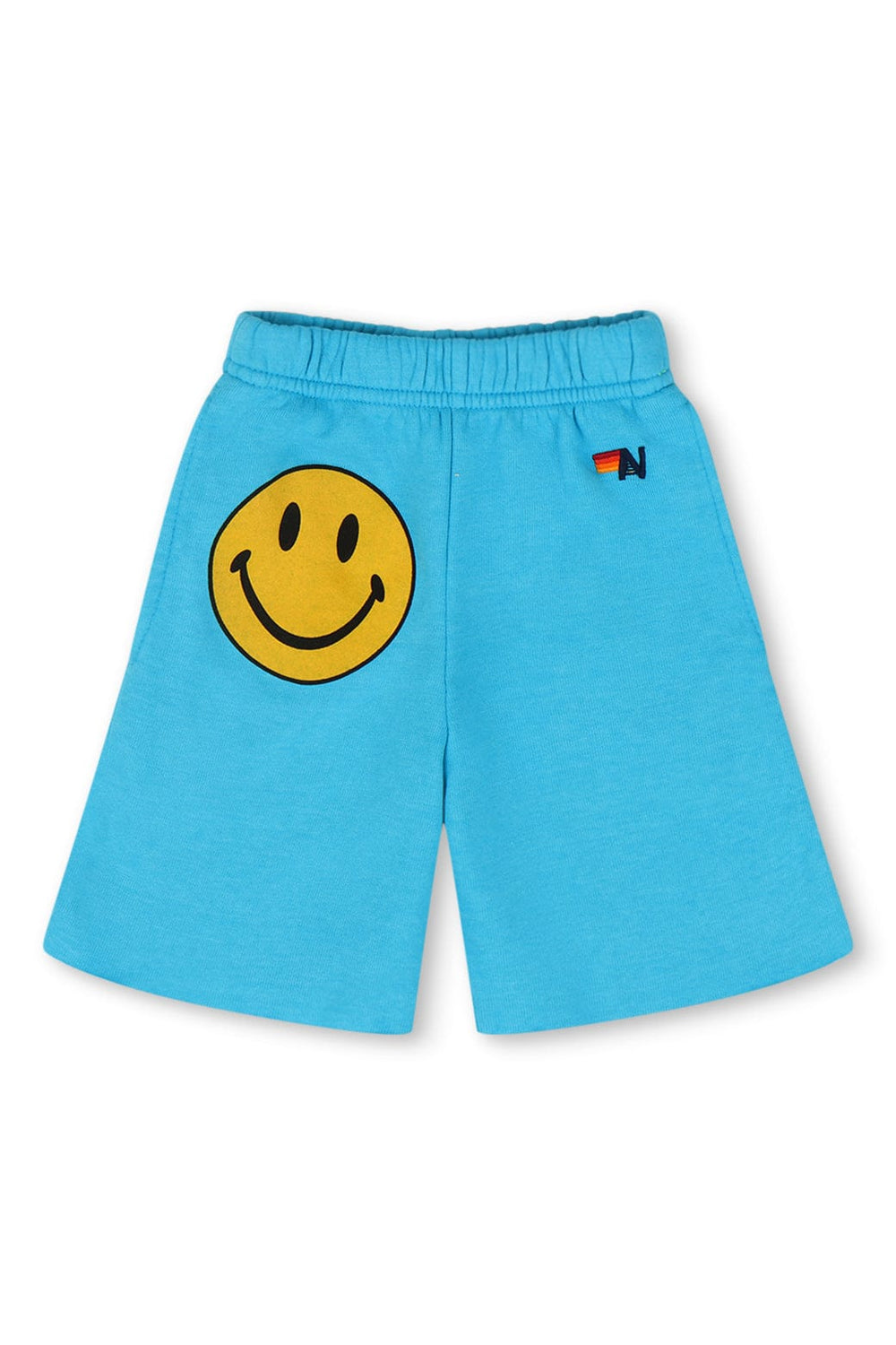 SMILEY KIDS SWEATSHORTS - NEON BLUE