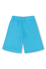 SMILEY KIDS SWEATSHORTS - NEON BLUE