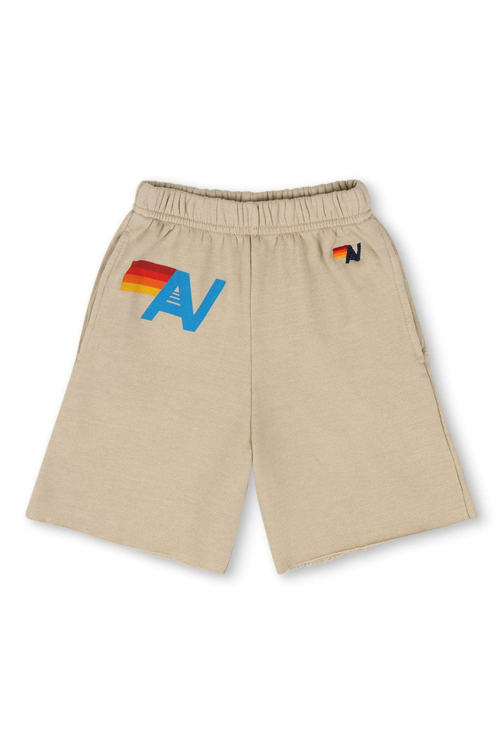 LOGO KIDS SWEATSHORTS - SAND