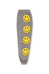 KID'S SMILEY 2 SWEATPANTS - HEATHER GREY