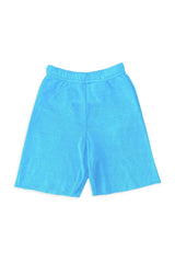 AVIATOR NATION ASPEN KIDS SWEATSHORTS - NEON BLUE