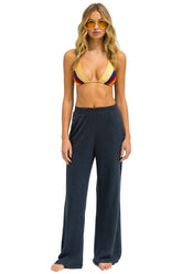 WIDE LEG POCKET SWEATPANTS - CHARCOAL