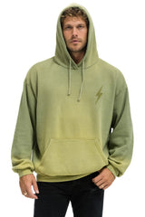 BOLT STITCH 2 RELAXED PULLOVER HOODIE - FADED ARMY