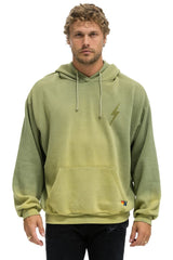 BOLT STITCH 2 RELAXED PULLOVER HOODIE - FADED ARMY