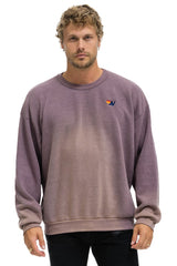 ESSENTIAL RELAXED CREW SWEATSHIRT - FADED MOCHA