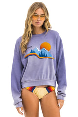 ASPEN MOUNTAIN RELAXED CREW SWEATSHIRT - FADED GRAPE