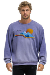 ASPEN MOUNTAIN RELAXED CREW SWEATSHIRT - FADED GRAPE