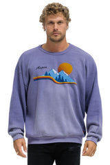 ASPEN MOUNTAIN RELAXED CREW SWEATSHIRT - FADED GRAPE
