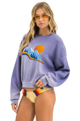 ASPEN MOUNTAIN RELAXED CREW SWEATSHIRT - FADED GRAPE